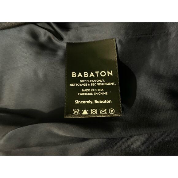 Aritzia Babaton Samuel blue gray double-breasted plaid blazer - Picture 9 of 10